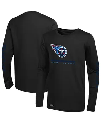 Men's Black Tennessee Titans Agility Long Sleeve T-shirt