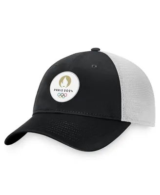 Men's Fanatics Black Paris 2024 Summer Olympics Trucker Adjustable Hat