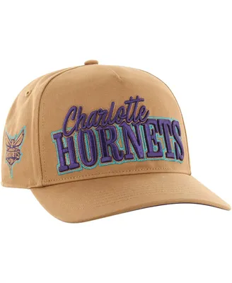 Men's '47 Brand Tan Charlotte Hornets Barnes Hitch Adjustable Hat