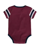 Infant Boys and Girls Burgundy Colorado Avalanche Hockey Jersey Bodysuit