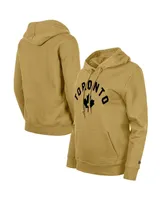 Women's New Era Tan Toronto Raptors 2023/24 City Edition Pullover Hoodie