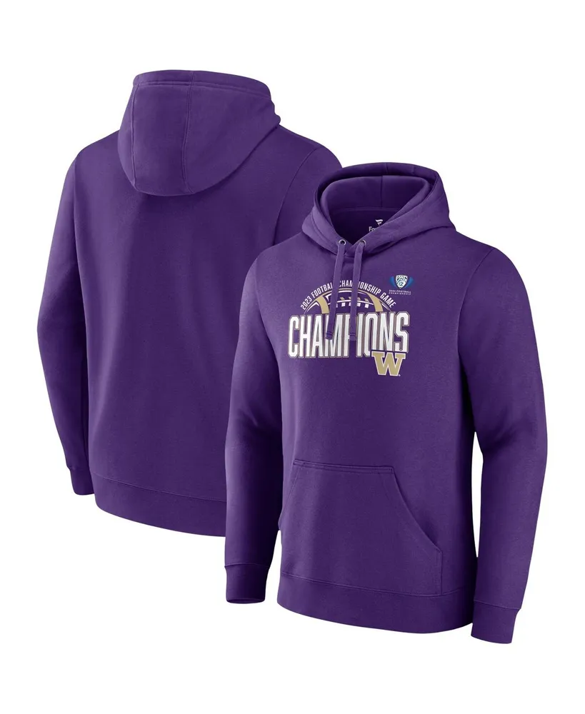 Men's Fanatics Purple Washington Huskies 2023 Pac-12 Football Conference Champions Pullover Hoodie