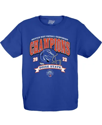 Big Boys Blue 84 Royal Boise State Broncos 2023 Mountain West Football Conference Champions T-shirt