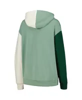 Women's Gameday Couture Green Michigan State Spartans Hall of Fame Colorblock Pullover Hoodie