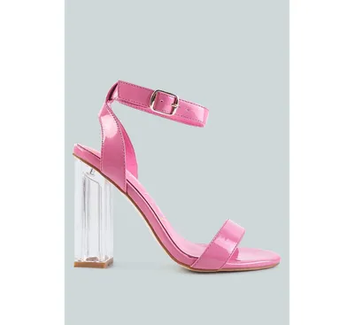 Poloma Clear Block Heel Party Sandals