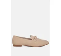 tassilo timeless faux leather horsebit loafers