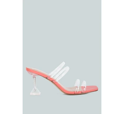 Nightfall Clear Spool Heel Sandal