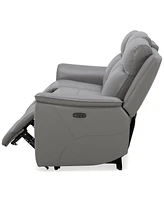 Addyson 88" 3-Pc. Leather Sofa with 2 Zero Gravity Recliners Power Headrests & 1 Armless Chair, Created for Macy's