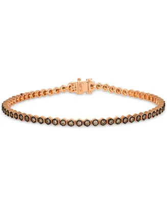 Le Vian Chocolatier Chocolate Diamond Tennis Bracelet (1-1/6 ct. t.w.) in 14k Gold (Also Available in Rose Gold)