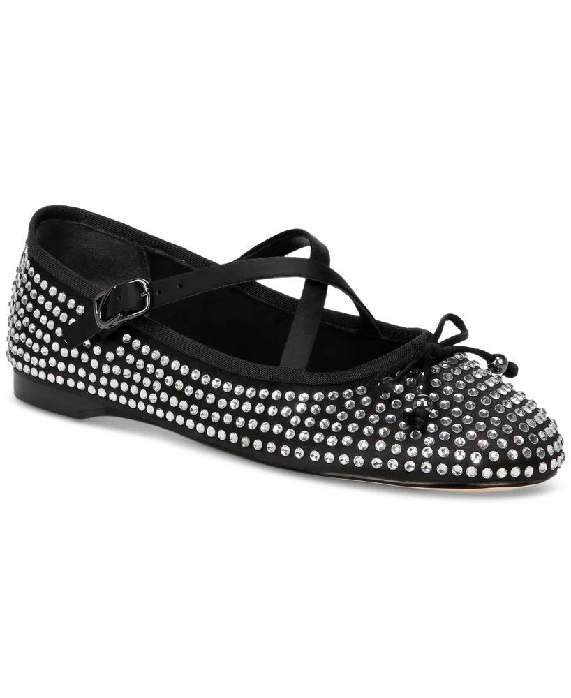 Circus Ny by Sam Edelman Women's Zuri Rhinestone Crossband Ballet Flats