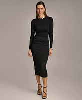 Donna Karan Women's Twist-Front Knit Pull-On Pencil Skirt