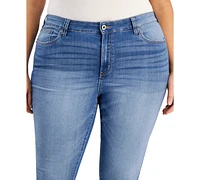 Celebrity Pink Trendy Plus Mid Rise Infinite Stretch Dawson Super-Skinny Jeans