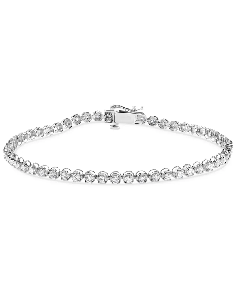 Diamond Tennis Bracelet (2 ct. t.w.) in 14k White Gold