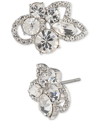 Givenchy Crystal Petal Statement Stud Earrings