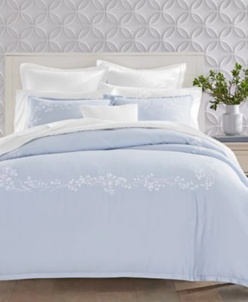 Charter Club Garden Stems Duvet Cover Set Exclusively At Macys