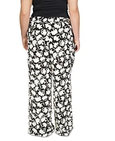 Michael Kors Plus Floral Belted Pants