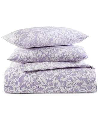 Charter Club Damask Designs Damask Floral Comforter Set, Full/Queen, Created For Macy's