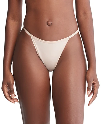 Calvin Klein Women's Ideal Stretch Micro High-Leg String Bikini Underwear QD5176