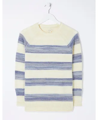 FatFace Women's Denim Ombre Stripe Sweater
