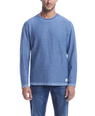 Weatherproof Vintage Men's Twill Stonewash Crewneck Sweater