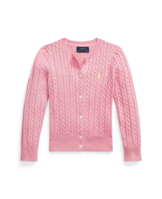Polo Ralph Lauren Toddler and Little Girls Mini-Cable Cotton Cardigan Sweater
