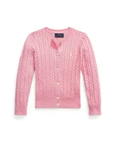 Polo Ralph Lauren Toddler and Little Girls Mini-Cable Cotton Cardigan Sweater