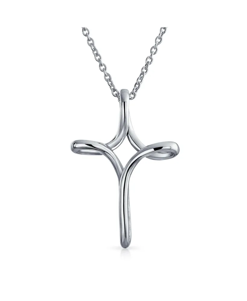 MARTINE ALI Charms // Pendants | Womens Large Silver Stone Cross Pendant ⋆  Gerard Willy