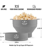 Collapsible Popcorn Maker with Lid