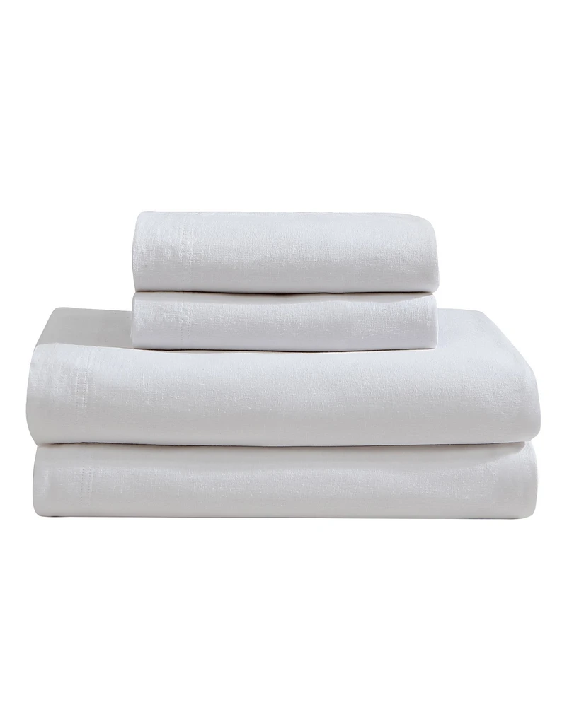 Calvin Klein Soft Linen Lyocell Blend 4-Pc. Sheet Set, Queen