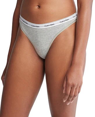 Calvin Klein Women's Modern Logo Low-Rise Thong Underwear QD5043