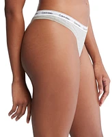 Calvin Klein Women's Modern Logo Low-Rise Thong Underwear QD5043