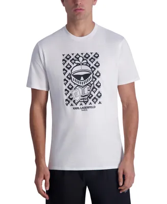 Karl Lagerfeld Paris Men's Slim Fit Short-Sleeve Armor Graphic T-Shirt, Created for Macy's