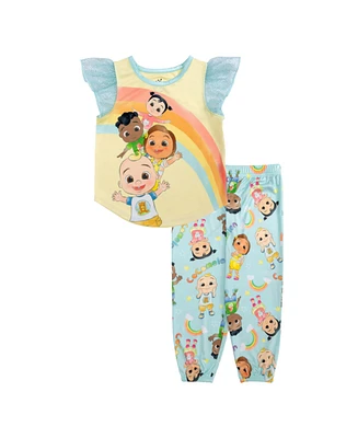 Cocomelon Toddler Girls Top and Pants, 2 Piece Set