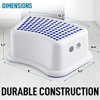 Kids Step Stools for Bathroom Sink with Anti-Slip Surface and Base
