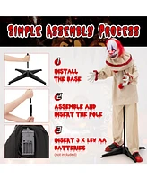 5 Ft Grins Animatronic Killer Clown Halloween Decoration