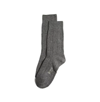 Stems Women's Lux Italian Wool Cashmere Crew Socks Gift Box