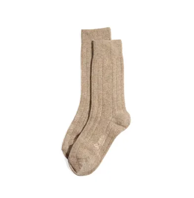 Stems Women's Lux Italian Wool Cashmere Crew Socks Gift Box