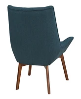 Office Star 33.5" Wood, Fabric Shelly Tufted Chair