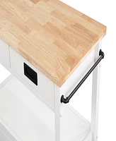 Office Star 35.25 Wood Radford Kitchen Cart