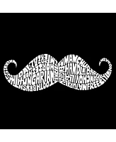 Ways To Style A Moustache - Big Girl's Word Art Crewneck Sweatshirt