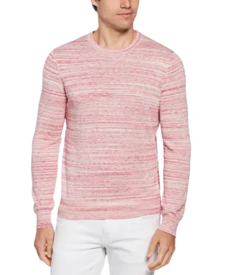 Perry Ellis Men's Space-Dyed Long Sleeve Crewneck Sweater