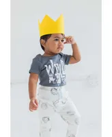 Warner Bros. Where the Wild Things Are Boys Bodysuit & Pants Hat Gray/Yellow/White