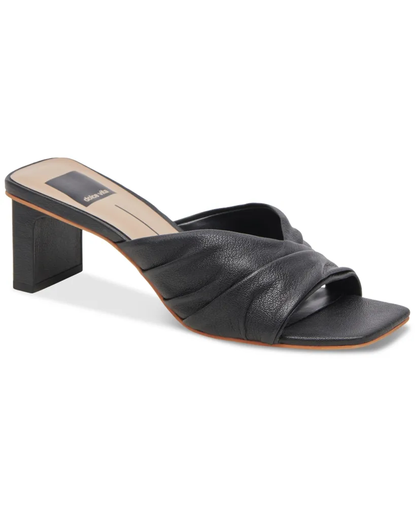 Dolce Vita Carlan Slip-On Mid Heel Dress Sandals