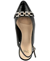 Jones New York Women's Gildyy Pave Chain Detail Slingback Pumps