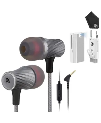 upper Bass 90%-Noise Isolating Ear buds with Microphone and Case-Amazing Sound Effects