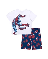 Spider-Man Big Boys 2PC Pajama Shorts Set