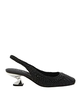 Katy Perry Women's Laterr Woven Sling-Back Heels