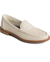 Sperry Women's Seaport Penny Leather Ivory Loafers