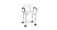 Slickblue Shower Chair Spa Bathtub with Removable Armrests and Back