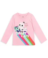 DreamWorks Gabby's Dollhouse MerCat Cakey Cat Kitty Fairy Pandy Paws Girls 2 Pack T-Shirts Toddler |Child